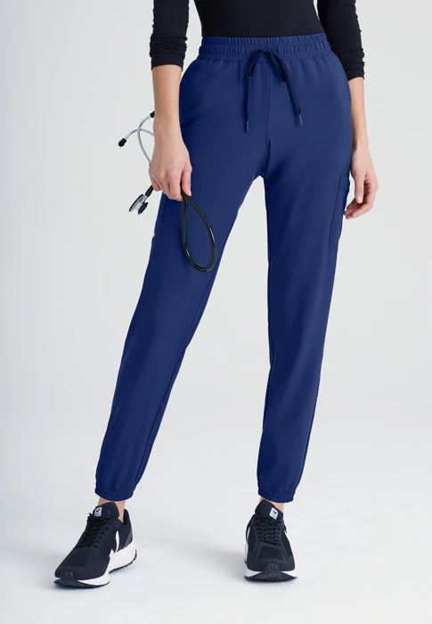 Grey's Anatomy Evolve Stretch Terra 6-Pocket Mid-Rise Cargo Scrub Jogger Pants