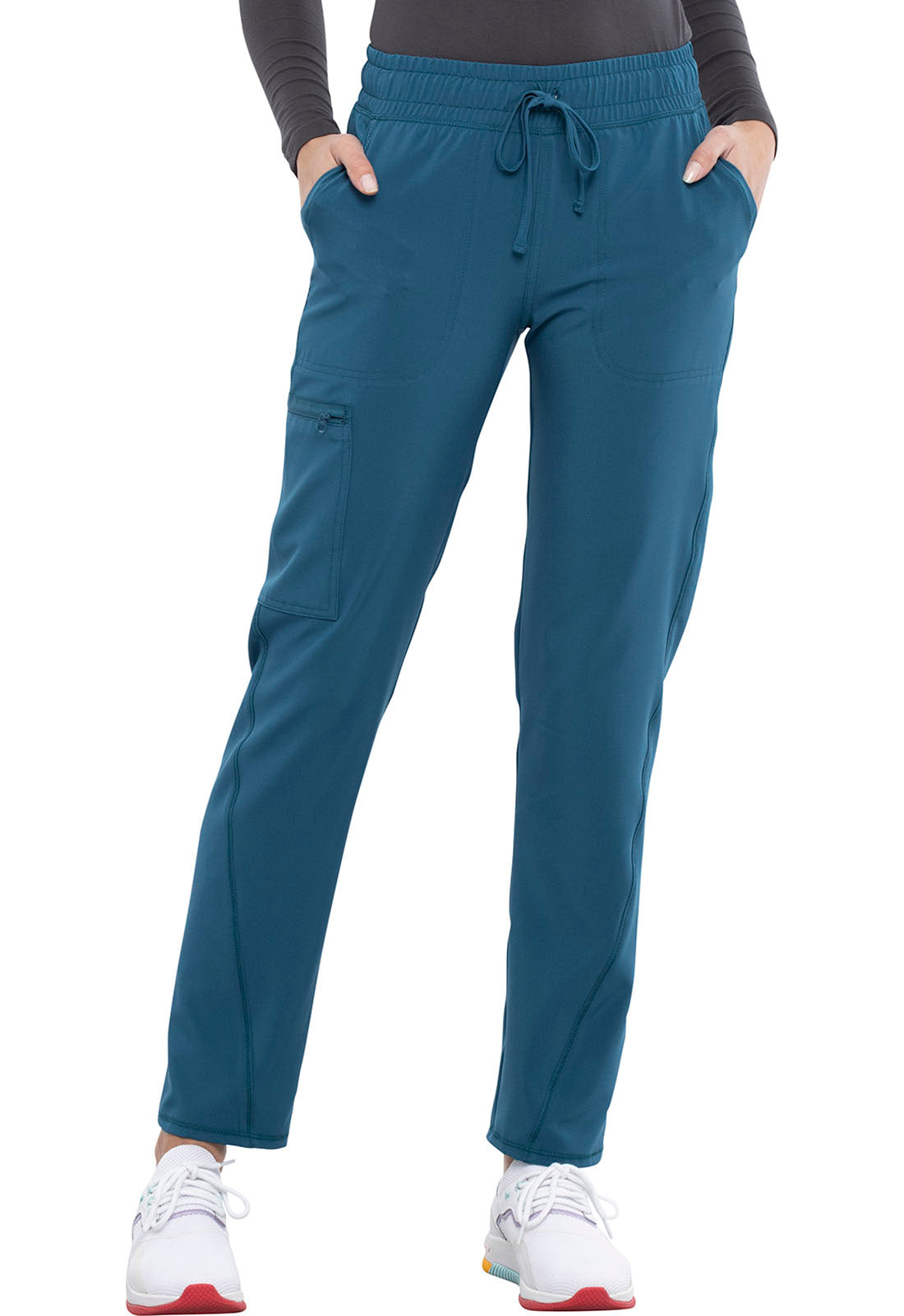 Cherokee Allura Mid Rise Tapered Leg Drawstring Scrub Pants