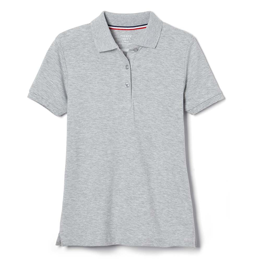 French Toast Womens Short Sleeve Stretch Pique Polo with Lenox Academy Logo