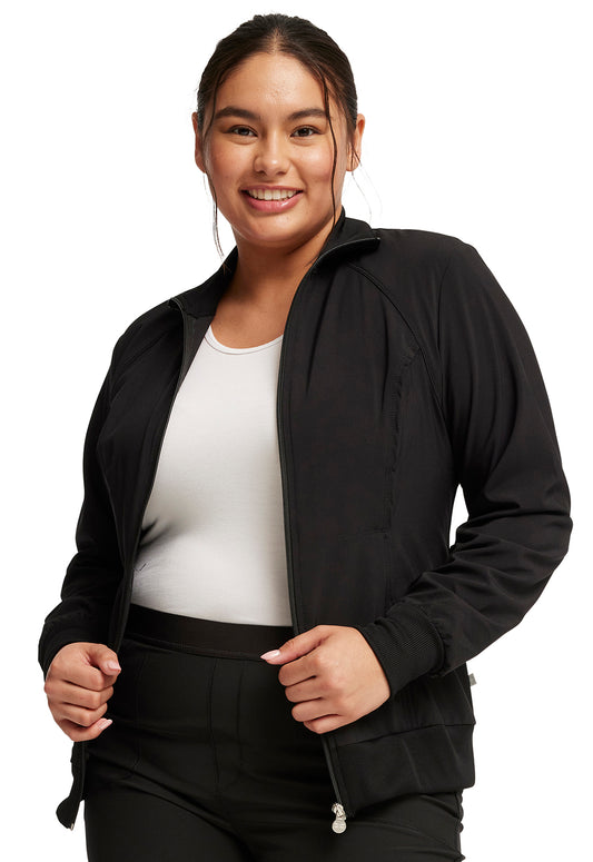 Cherokee Infinity Zip Front Scrub Jacket