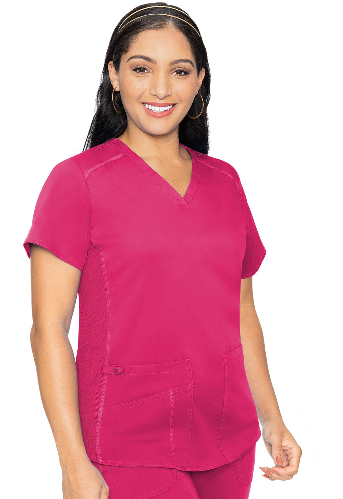 Med Couture Touch V-Neck Shirttail Scrub Top