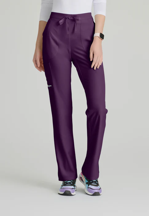 Skechers Reliance 3-Pocket Mid Rise Straight Leg Cargo Drawstring Scrub Pants
