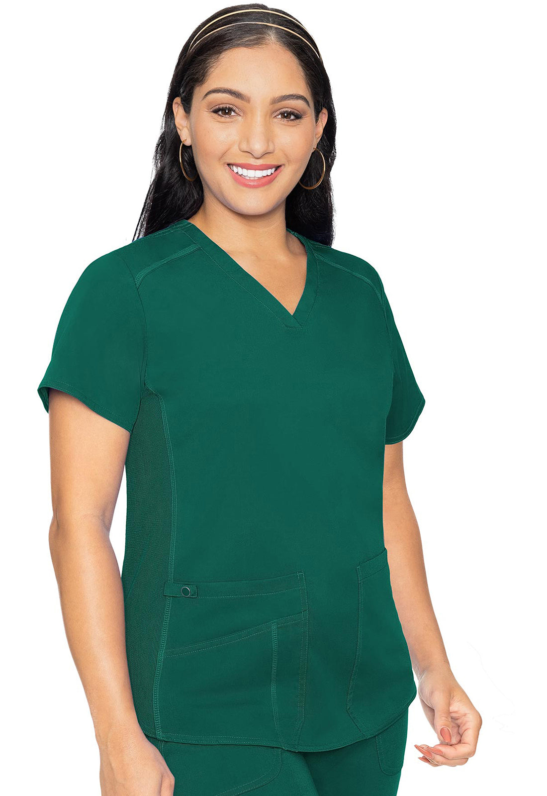 Med Couture Touch V-Neck Shirttail Scrub Top