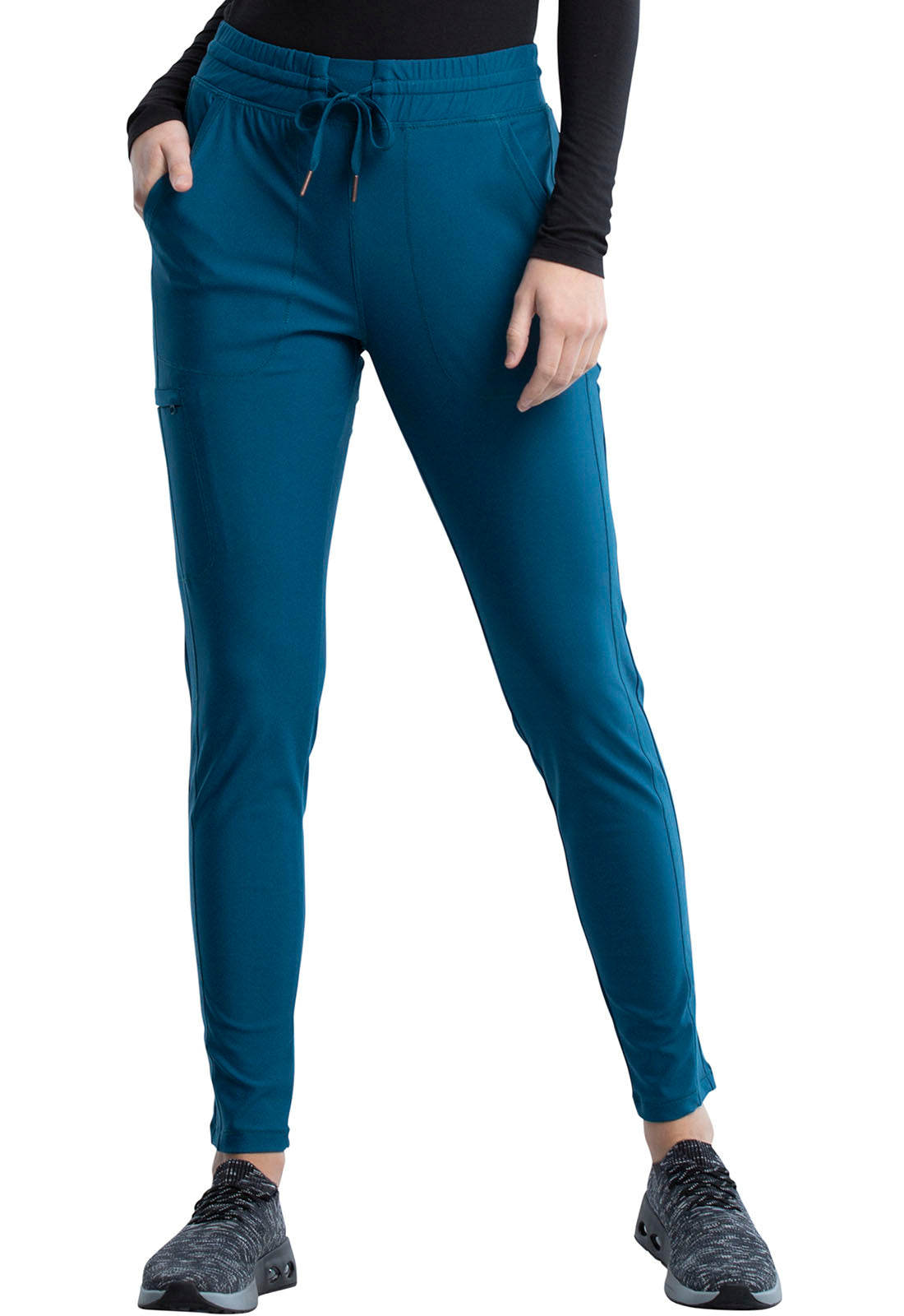 Cherokee Form Tall Mid Rise Tapered Leg Drawstring Scrub Pants