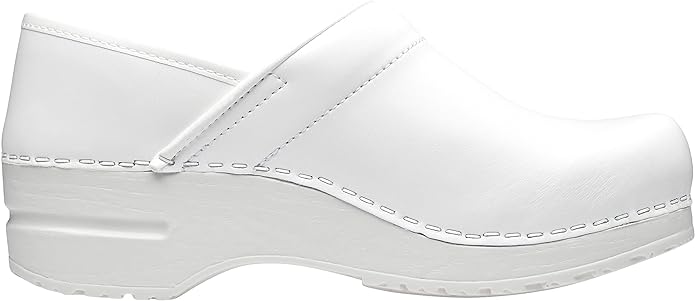 Chaussures en cuir enduit de PU blanc Sanita