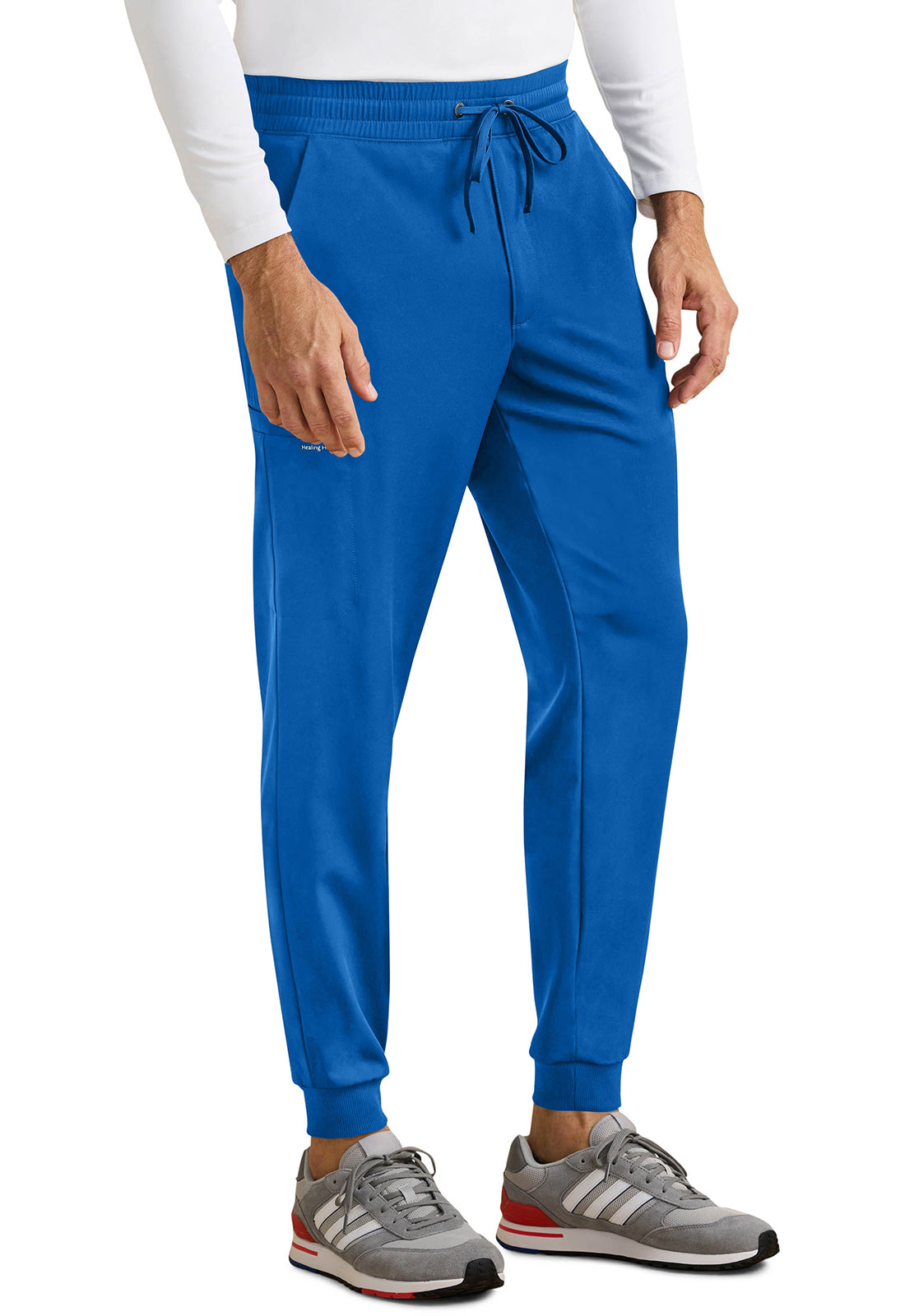 Healing Hands HH Works Mens Rafael Mid Rise Zip Fly Jogger Scrub Pants