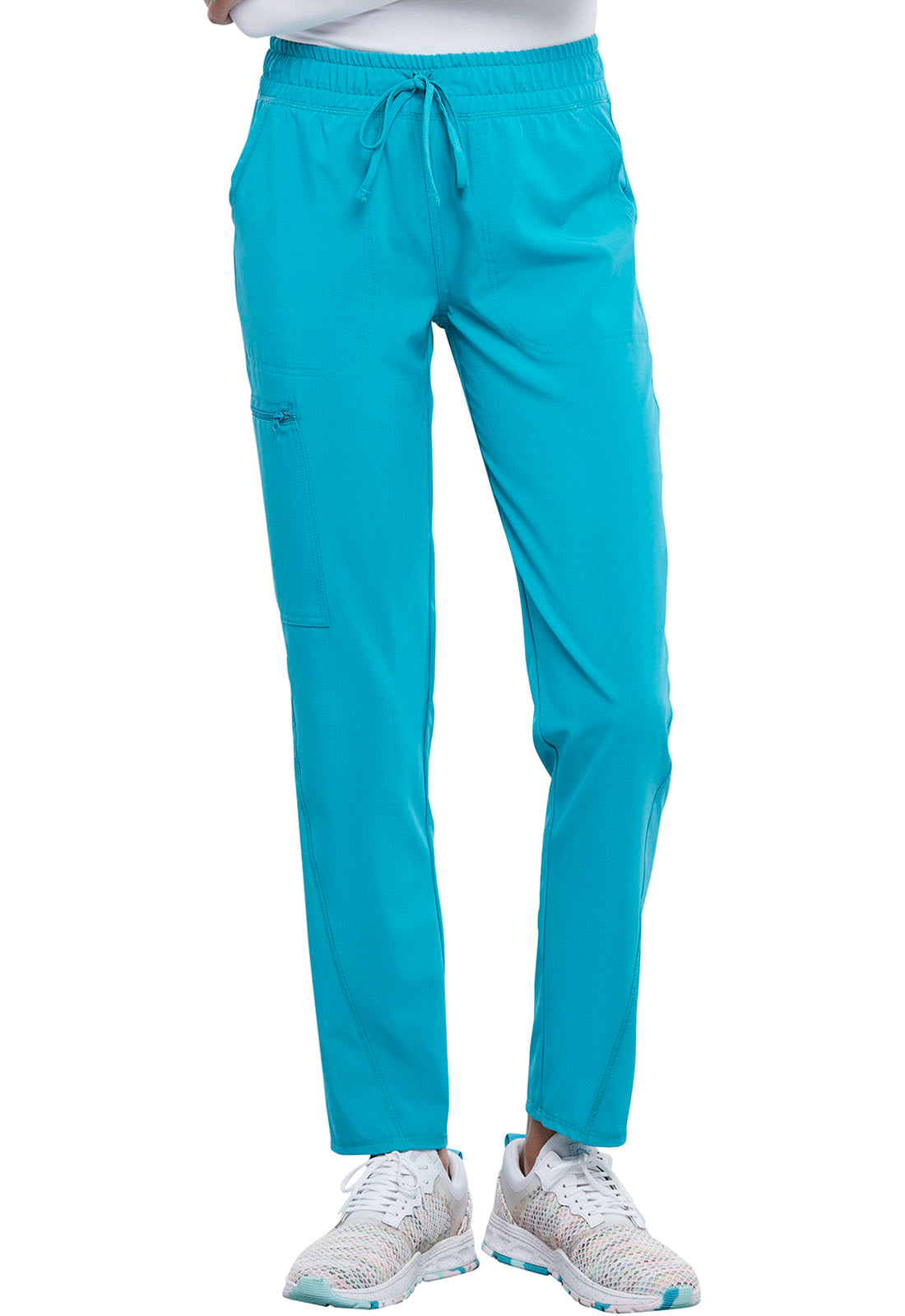 Cherokee Allura Mid Rise Tapered Leg Drawstring Scrub Pants