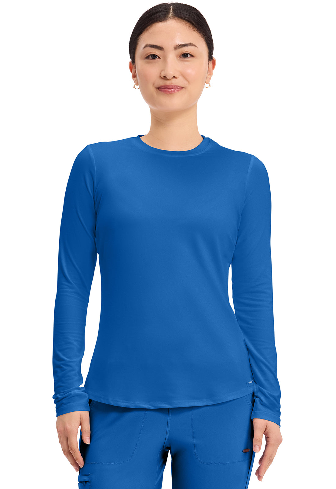 Cherokee Basics Long Sleeve Underscrub Knit Tee Shirt
