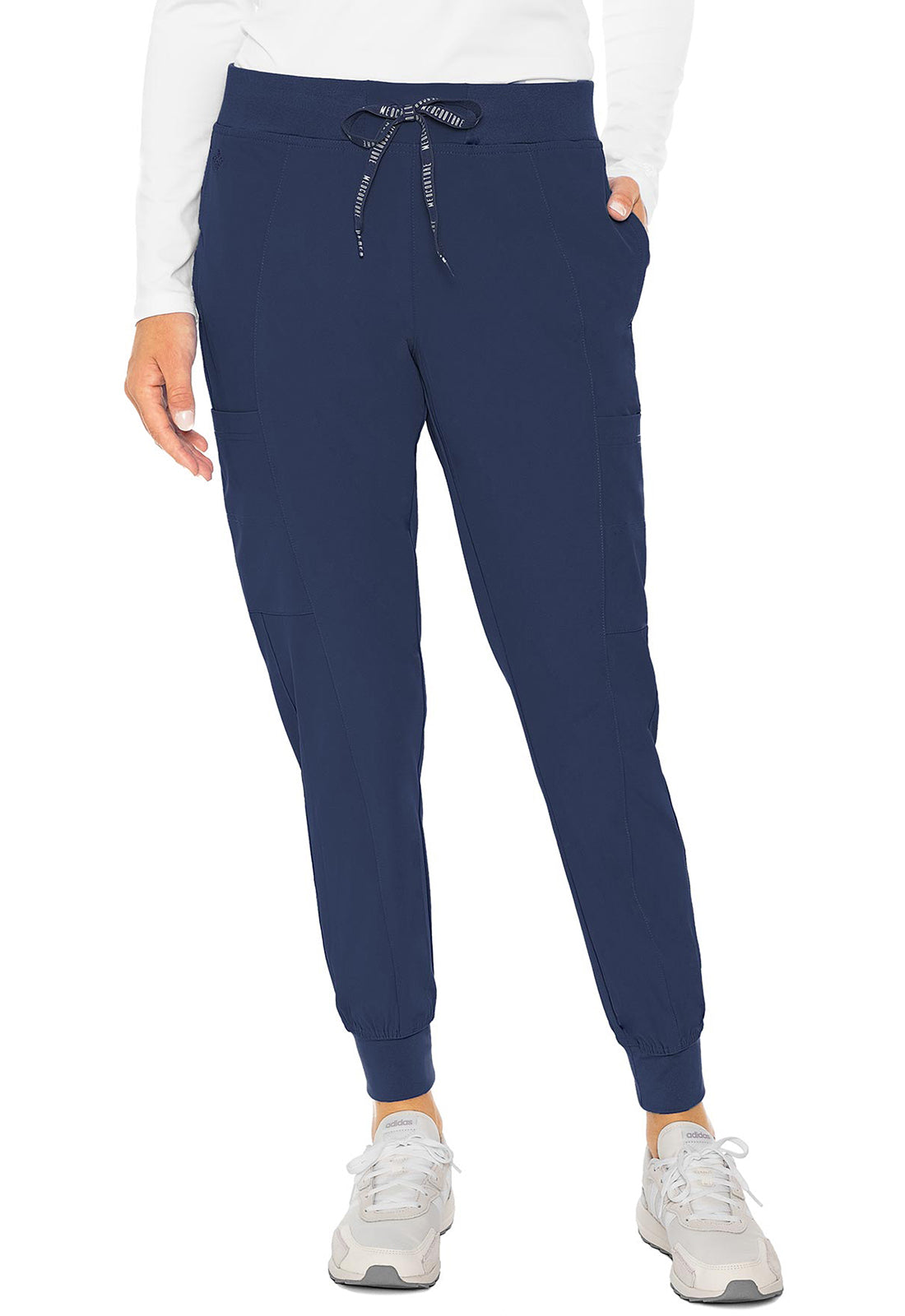 Clearance Med Couture Peaches Seamed Jogger Scrub Pants
