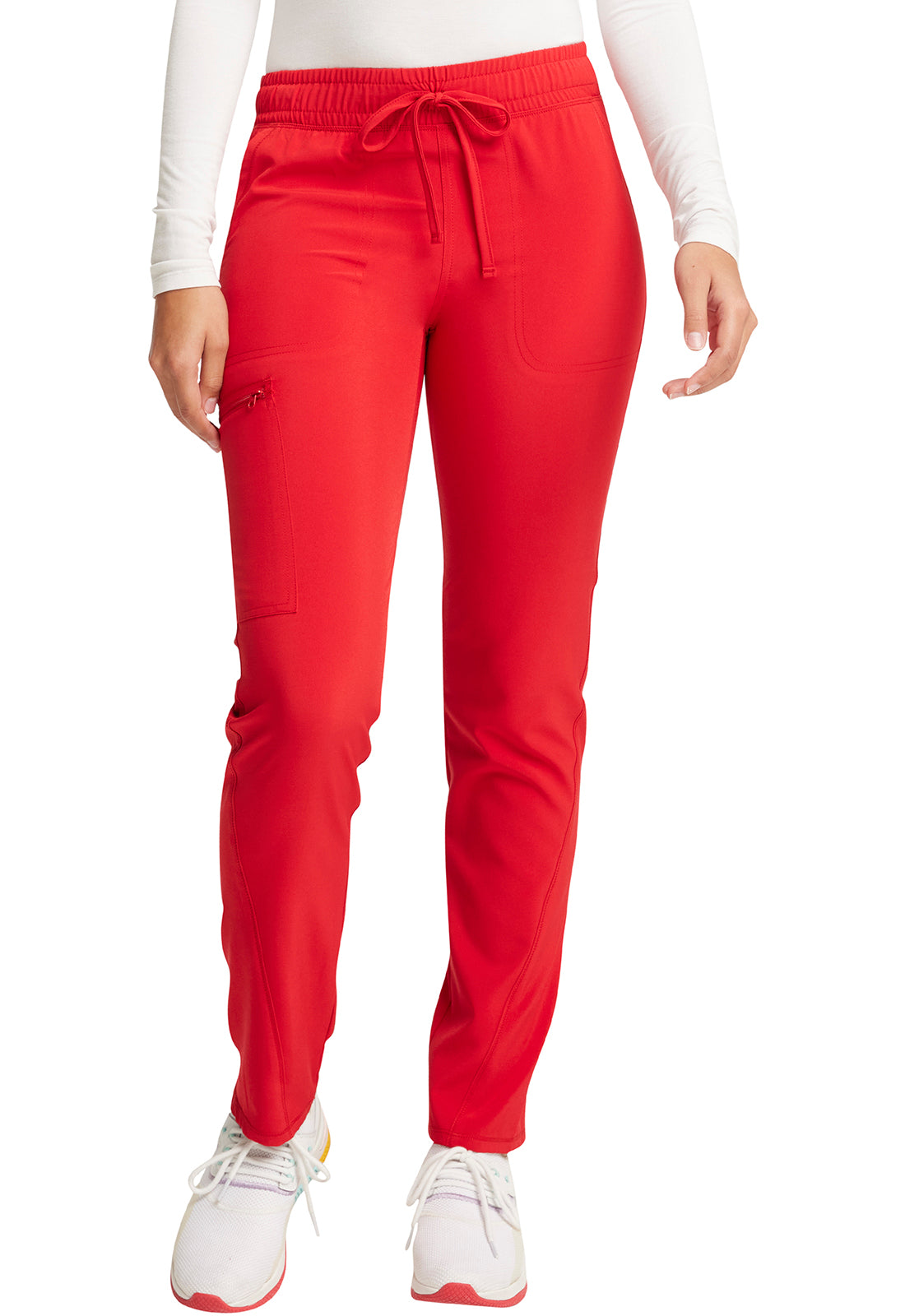 Cherokee Allura Mid Rise Tapered Leg Drawstring Scrub Pants