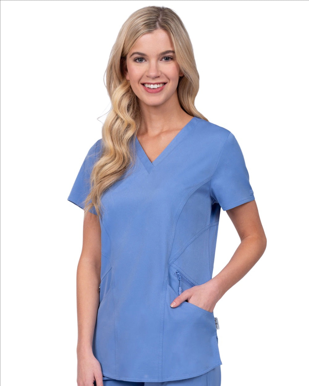 Ava Therese Back Knit Scrub Top