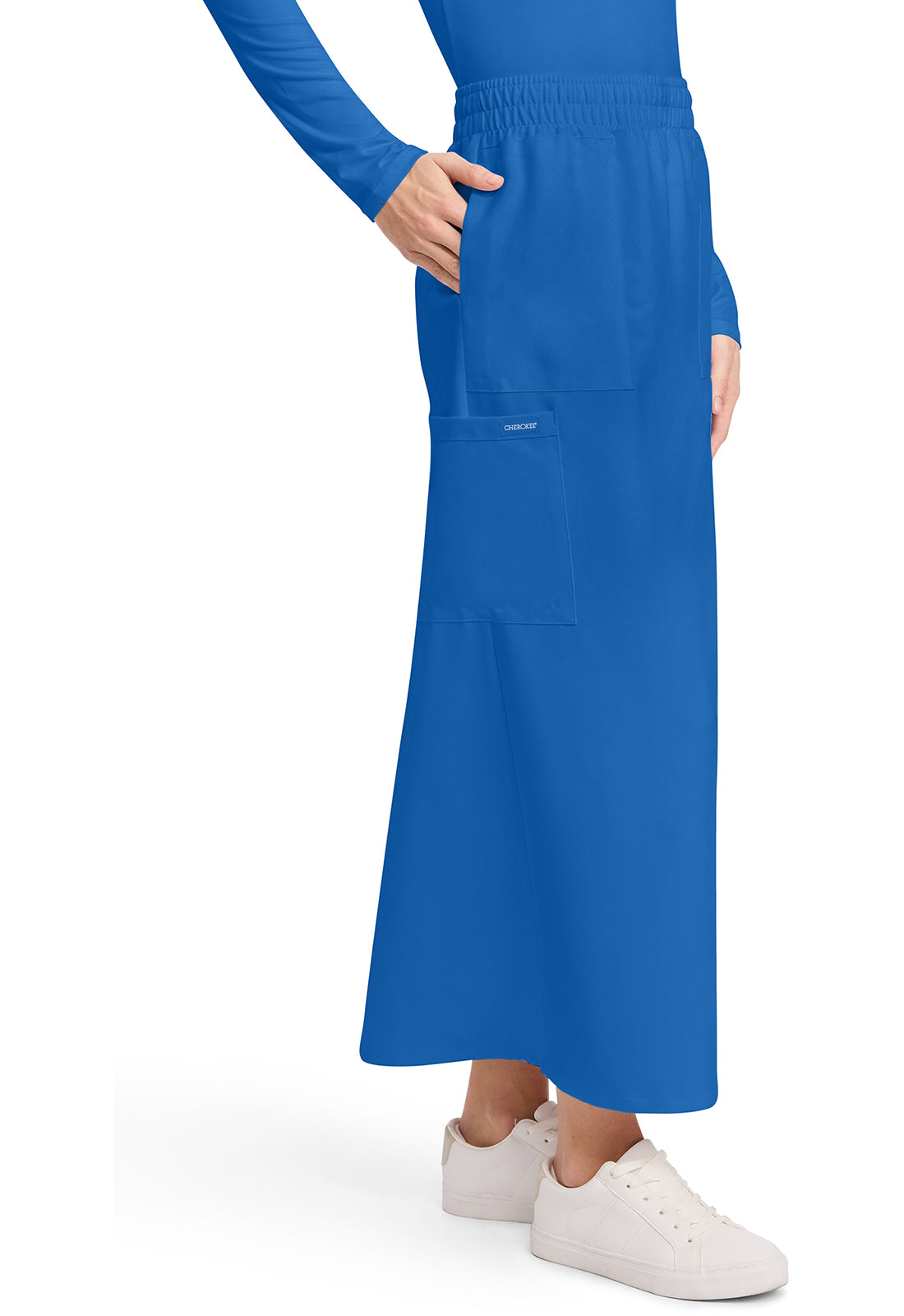 Falda médica Cherokee Workwear Originals Ultra con cintura elástica y 3 bolsillos