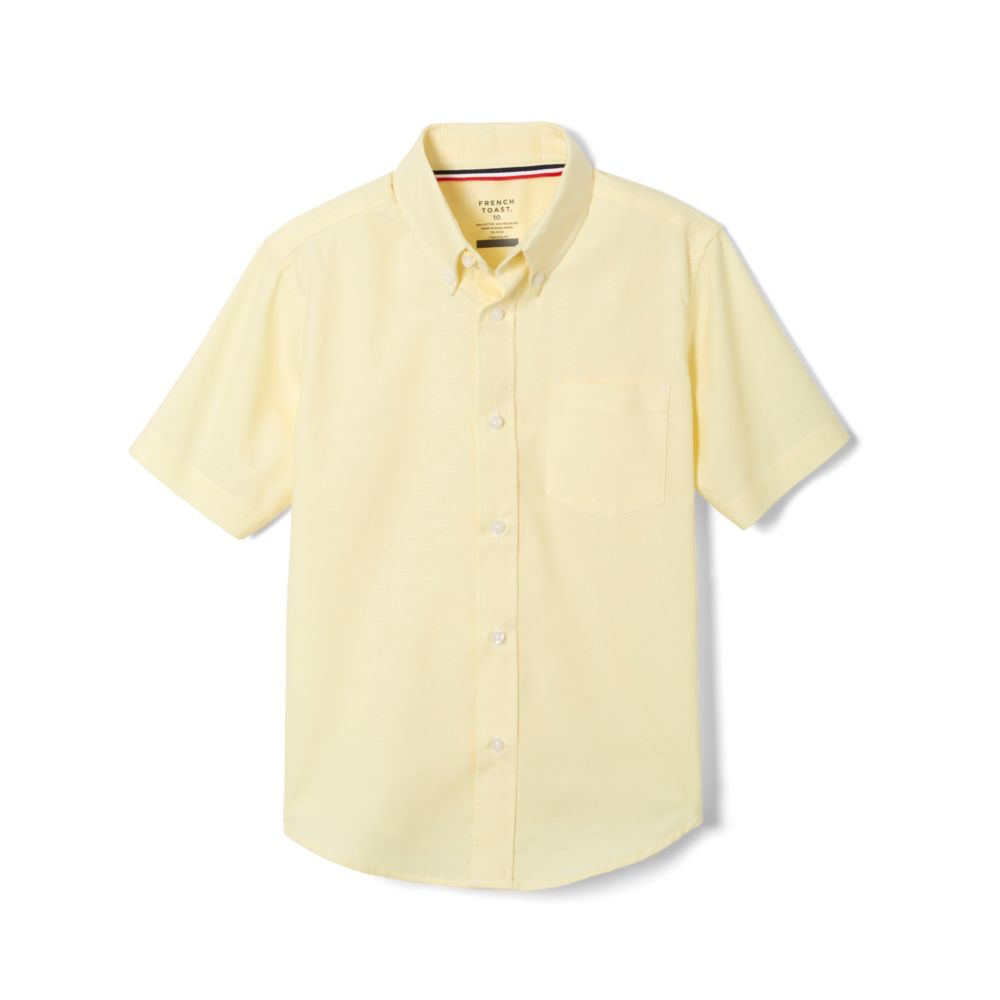 French Toast Boys Husky Short Sleeve Oxford Shirt