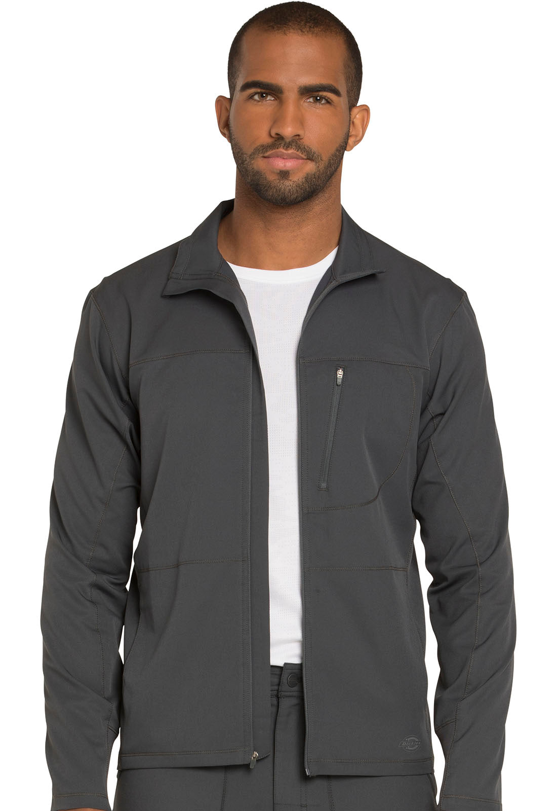 Dickies Dynamix Mens Zip Front Warm Up Scrub Jacket