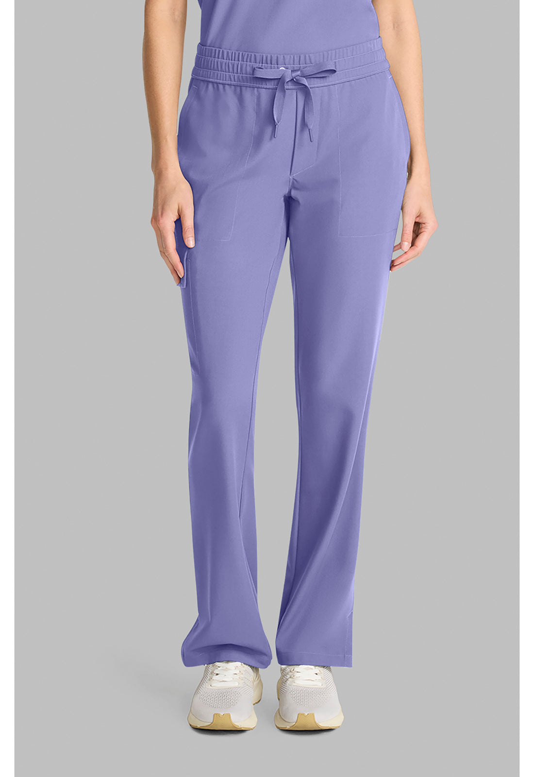 Pantalones médicos de tiro medio con cordón y pierna recta de Healing Hands Quest Brady