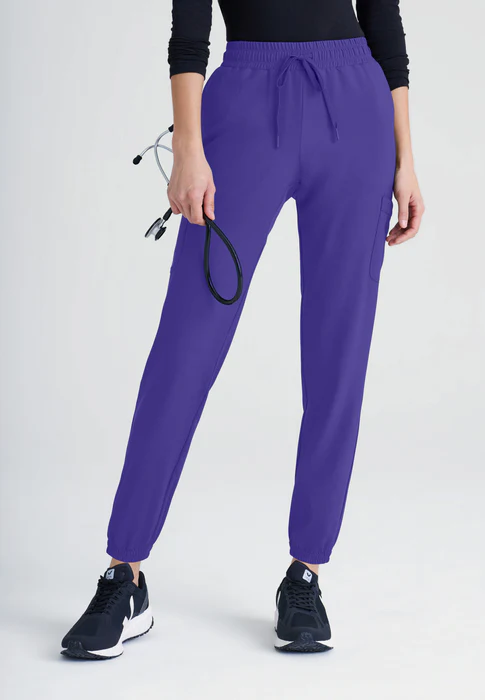 Grey's Anatomy Evolve Stretch Terra 6-Pocket Mid-Rise Cargo Scrub Jogger Pants