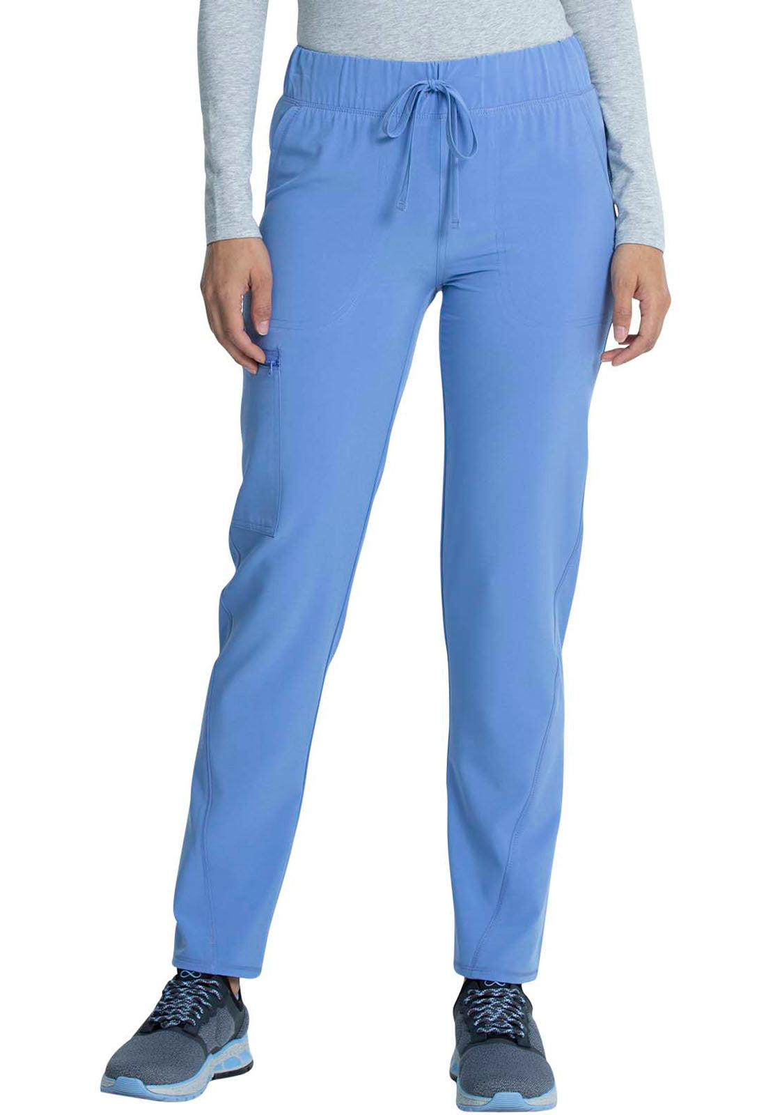 Cherokee Allura Mid Rise Tapered Leg Drawstring Scrub Pants