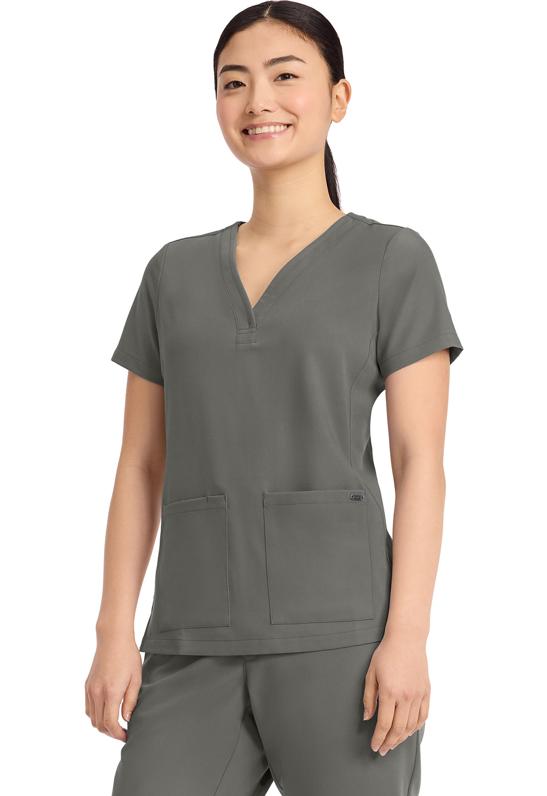 Healing Hands Quest 3-Pocket Y-Neck Scrub Top