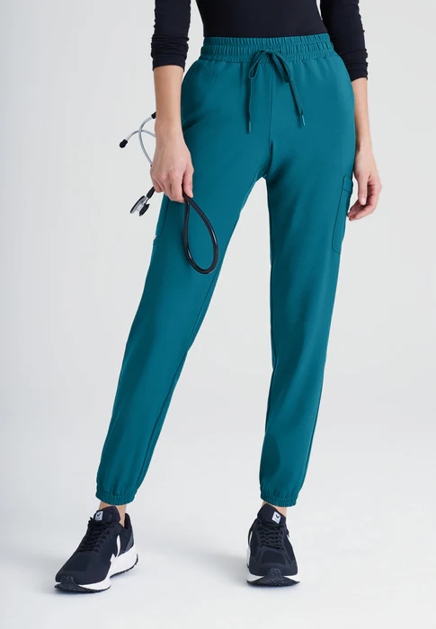 Grey's Anatomy Evolve Stretch Terra 6-Pocket Mid-Rise Cargo Scrub Jogger Pants