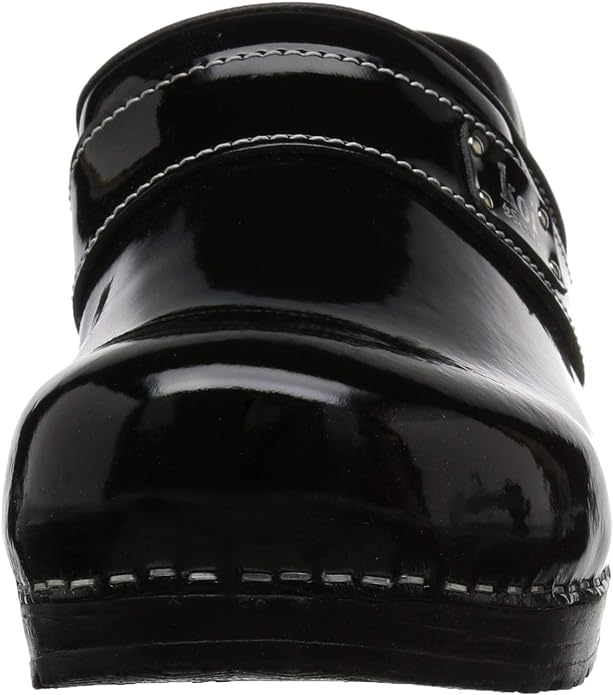 Chaussures professionnelles en cuir verni Sanita Black Lindsey