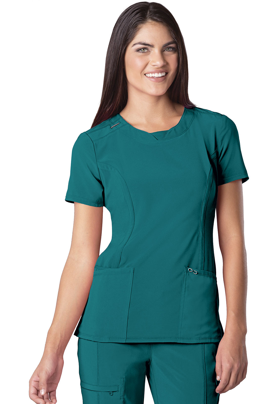 Cherokee Infinity Round Neck Scrub Top
