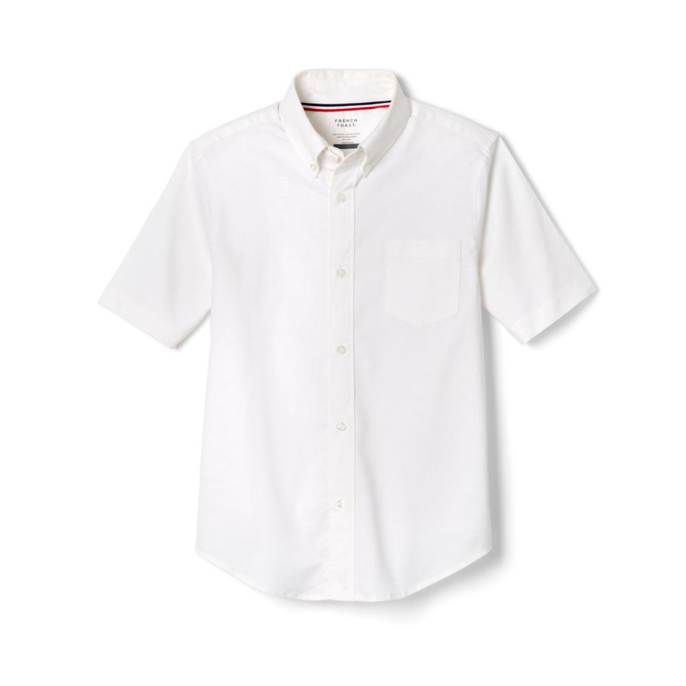 French Toast Boys Husky Short Sleeve Oxford Shirt