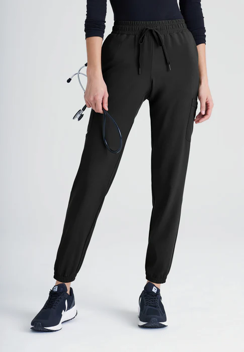 Grey's Anatomy Evolve Stretch Terra 6-Pocket Mid-Rise Cargo Scrub Jogger Pants