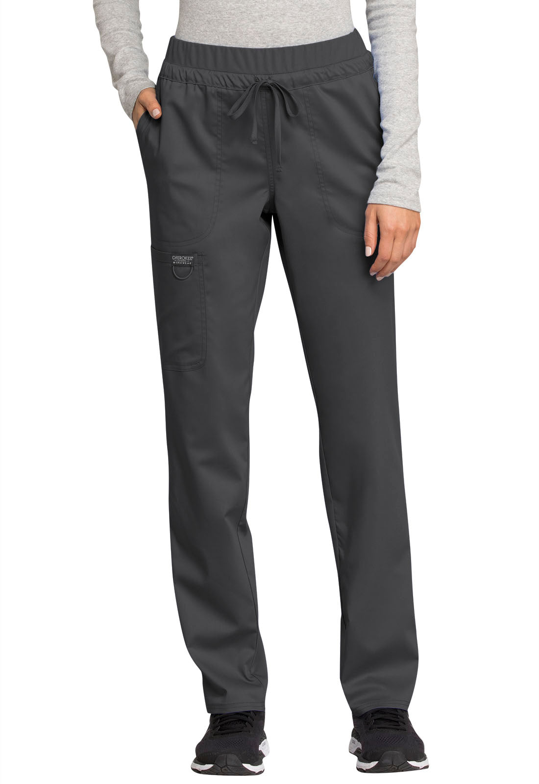 Cherokee Workwear Revolution Mid Rise Tapered Leg Drawstring Scrub Pants