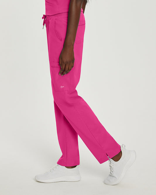 White Cross Fit Comfortable Cargo Scrub Pants