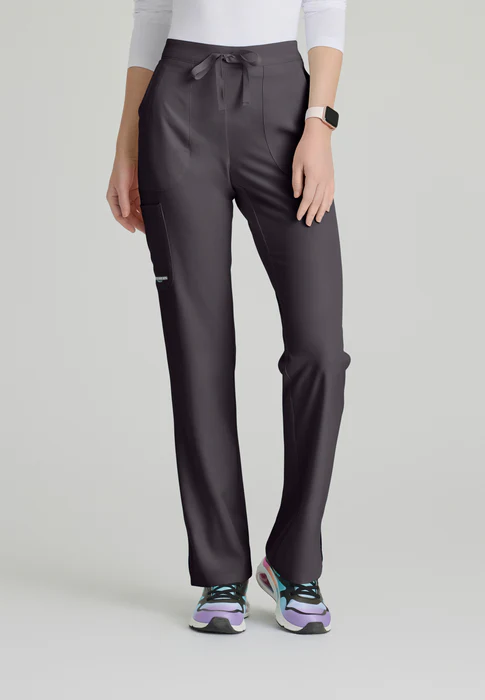 Skechers Reliance 3-Pocket Mid Rise Straight Leg Cargo Drawstring Scrub Pants