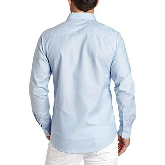 Lee Uniforms Mens Long Sleeve Oxford Slim Shirt