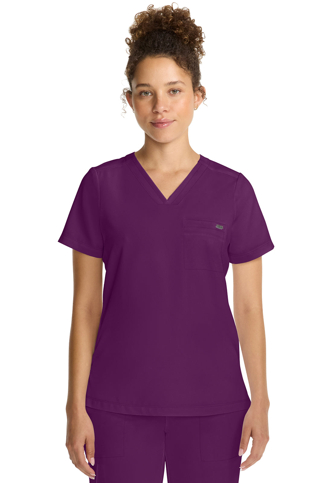 Healing Hands Quest Billie 1-Pocket Tuck In V-Neck Scrub Top