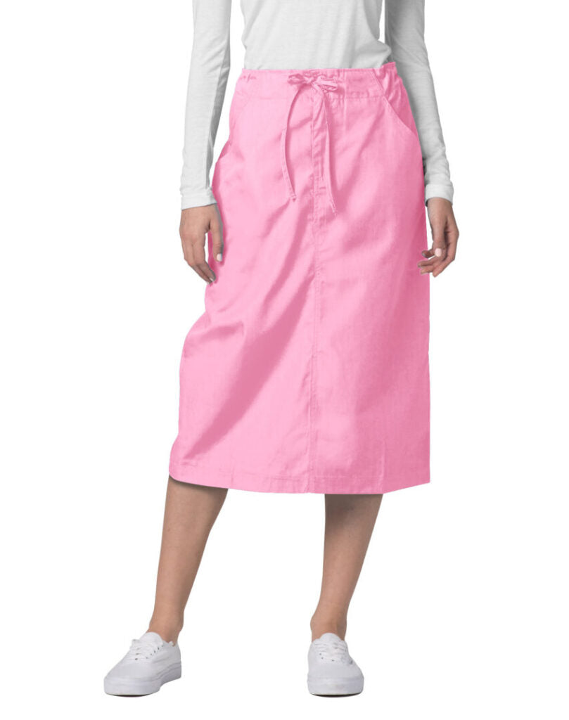 Adar Universal Mid-Calf Length Drawstring Scrub Skirt