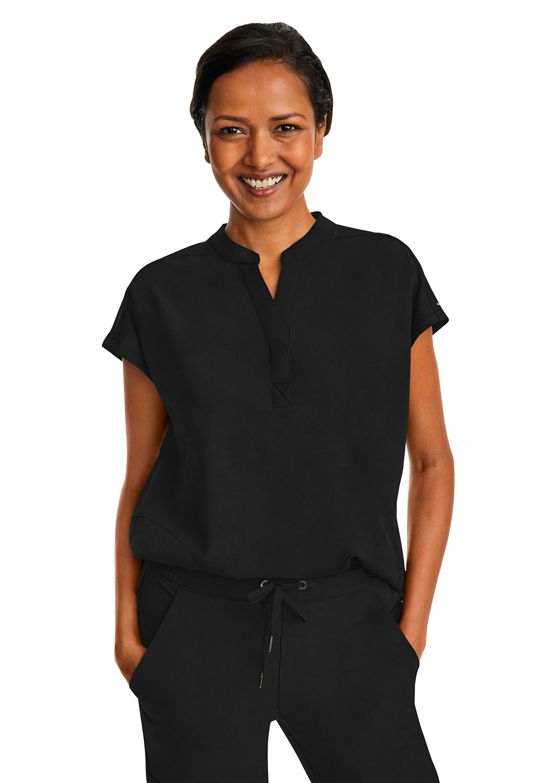 Haut d'uniforme surdimensionné à empiècement Journey de Healing Hands Purple Label