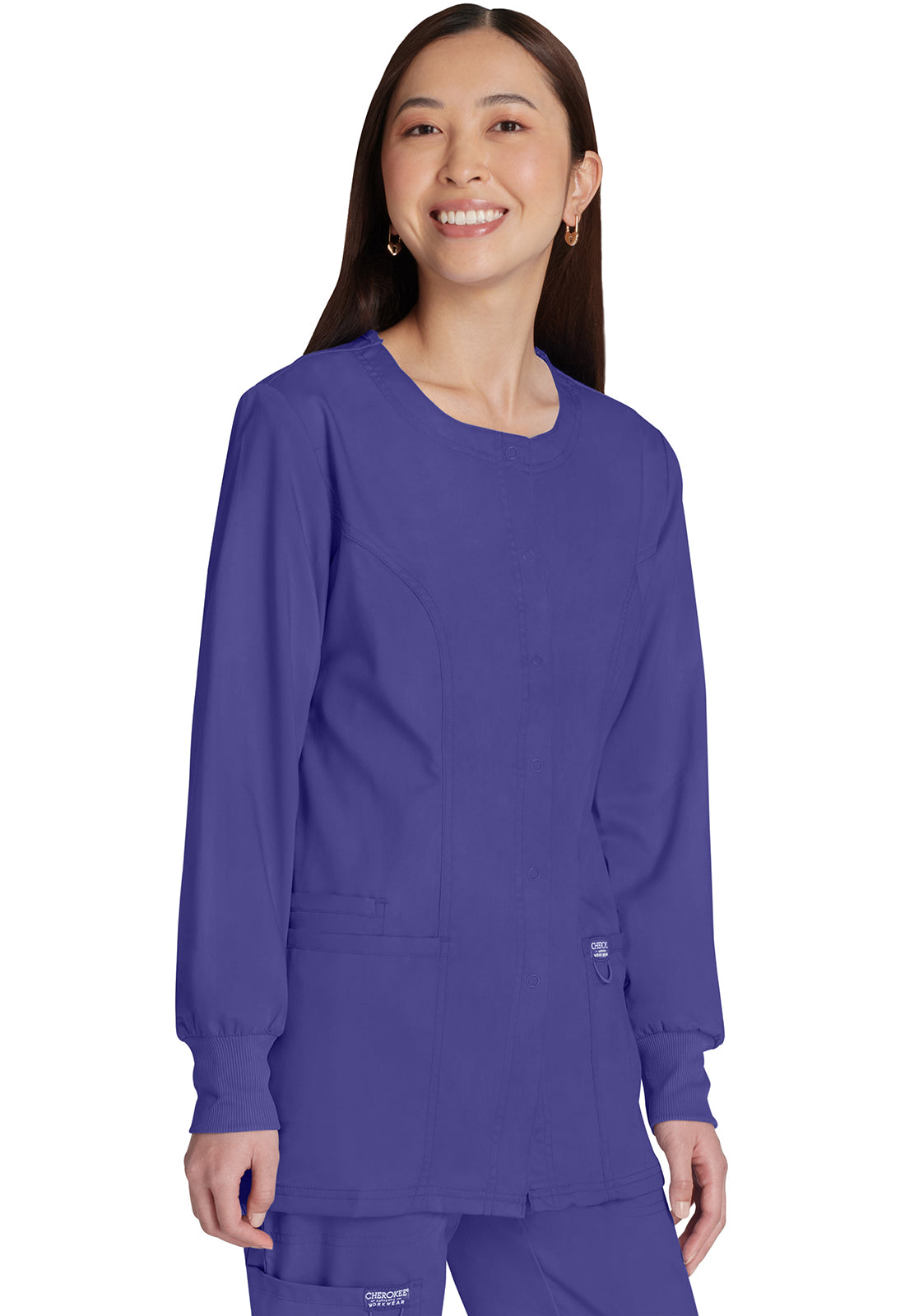 Veste d'hôpital à boutons-pression Cherokee Workwear Revolution