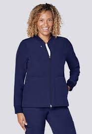 Clearance Adar Addition Classic Bomber Scrub Jacket