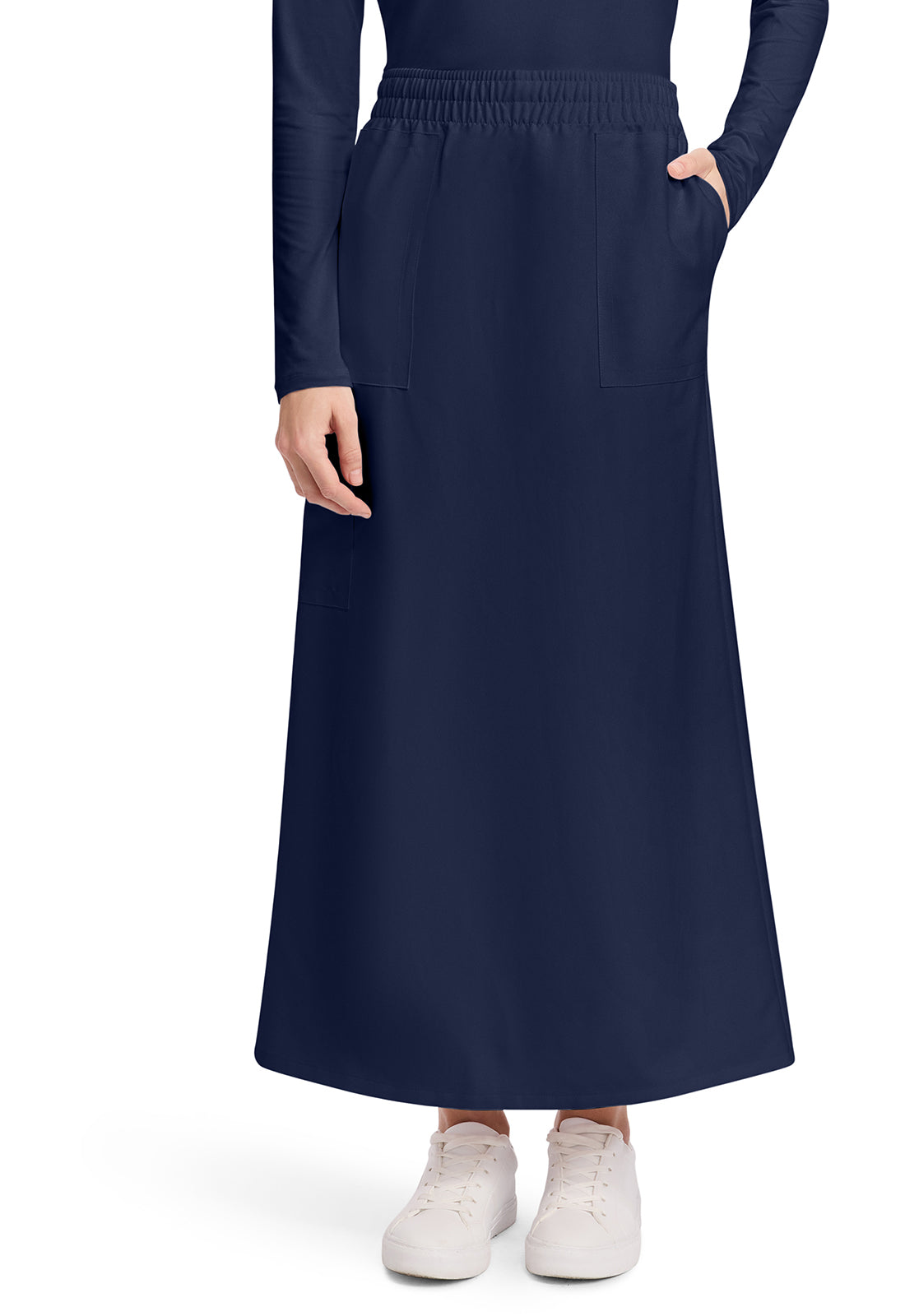 Falda médica Cherokee Workwear Originals Ultra con cintura elástica y 3 bolsillos