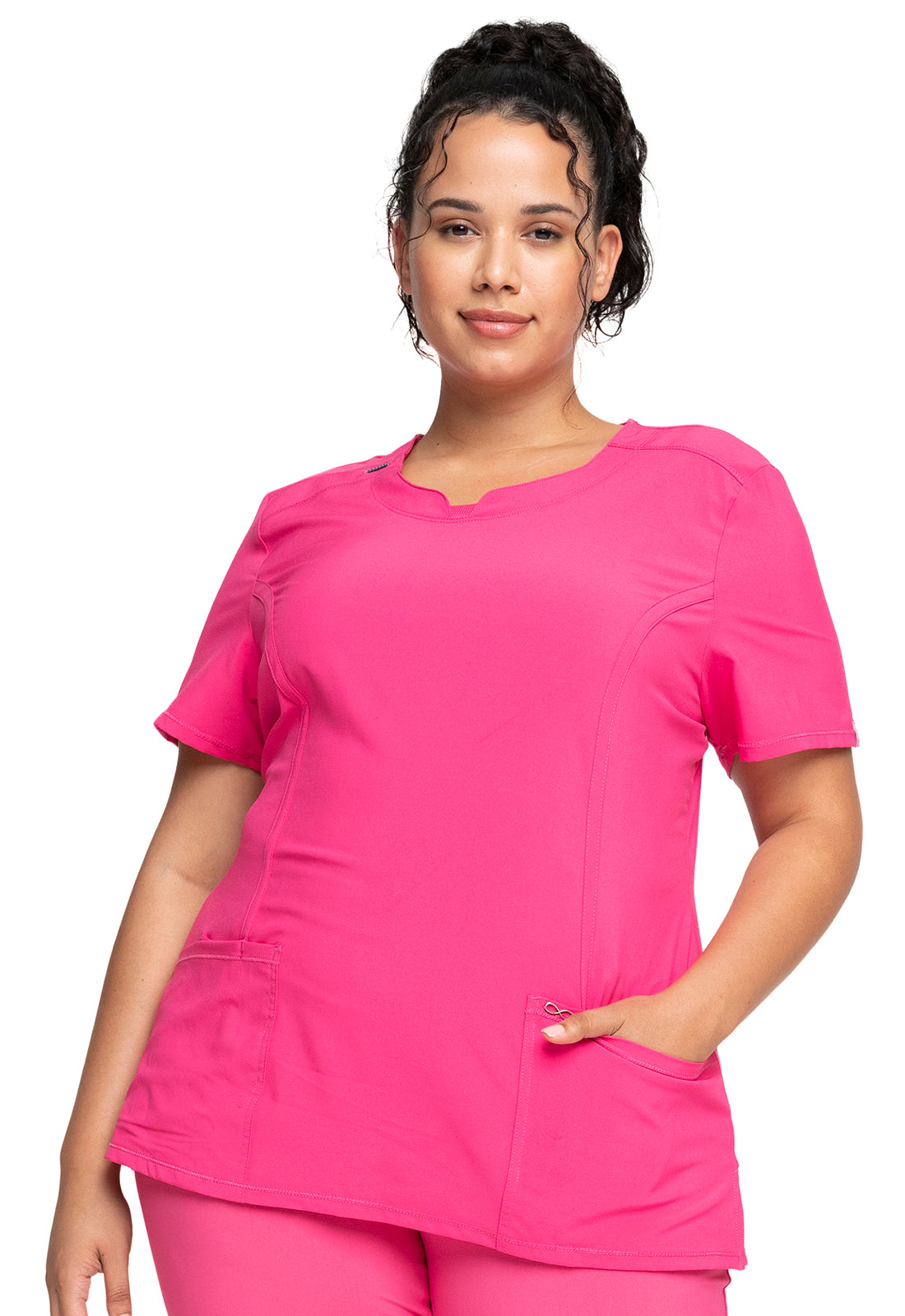 Cherokee Infinity Round Neck Scrub Top