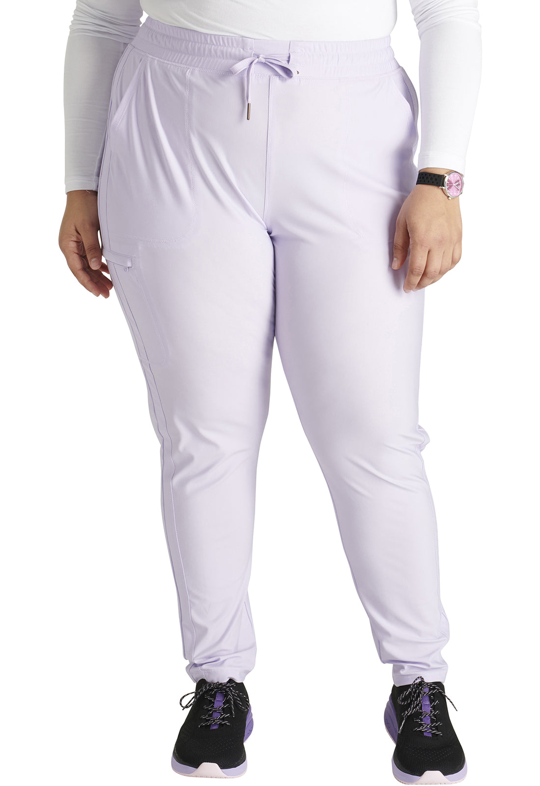 Pantalones médicos de tiro medio con pernera cónica y cordón Cherokee Form