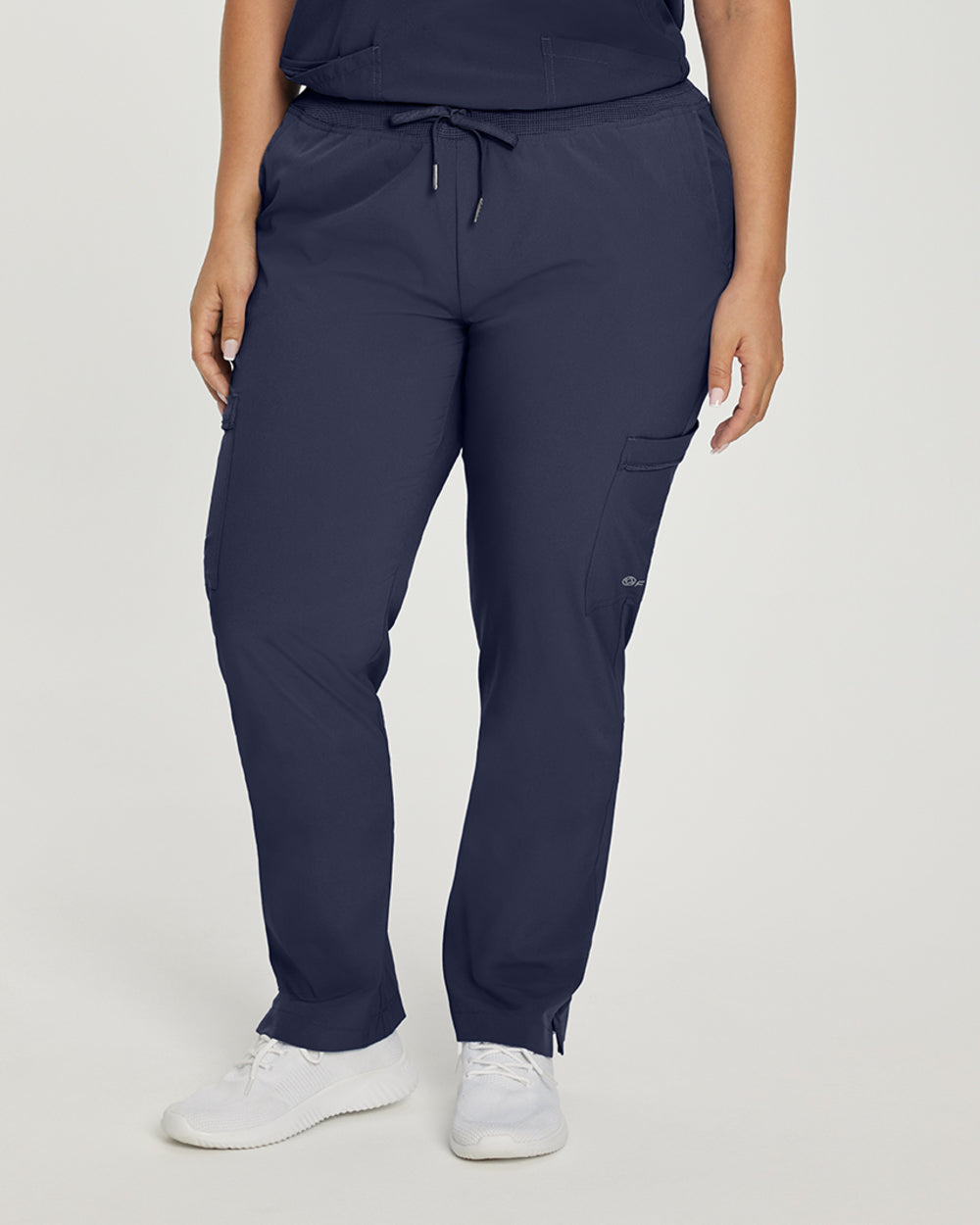 White Cross Fit Tall Comfortable Cargo Scrub Pants