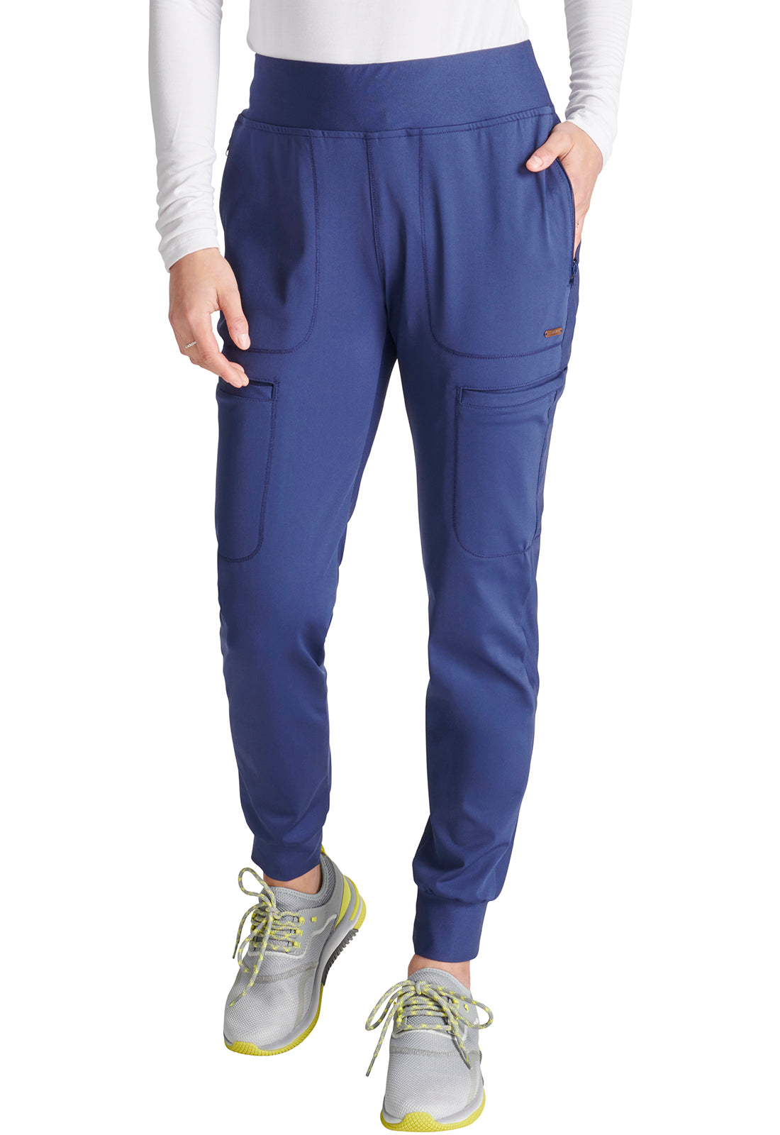 Cherokee Form Mid Rise Tapered Leg Drawstring Jogger Scrub Pants