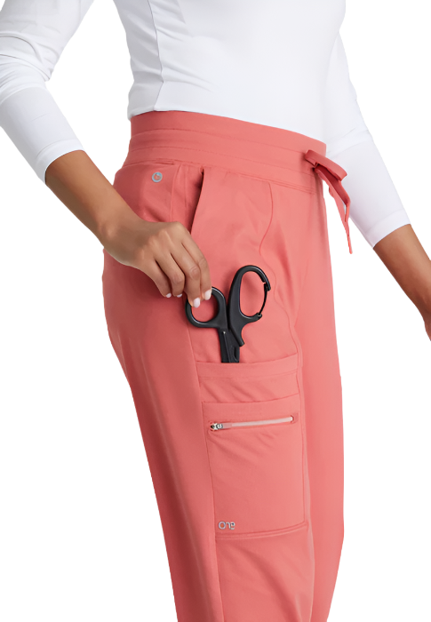 Pantalones médicos Barco One Performance Knit Pro con 5 bolsillos y cordón en la cintura