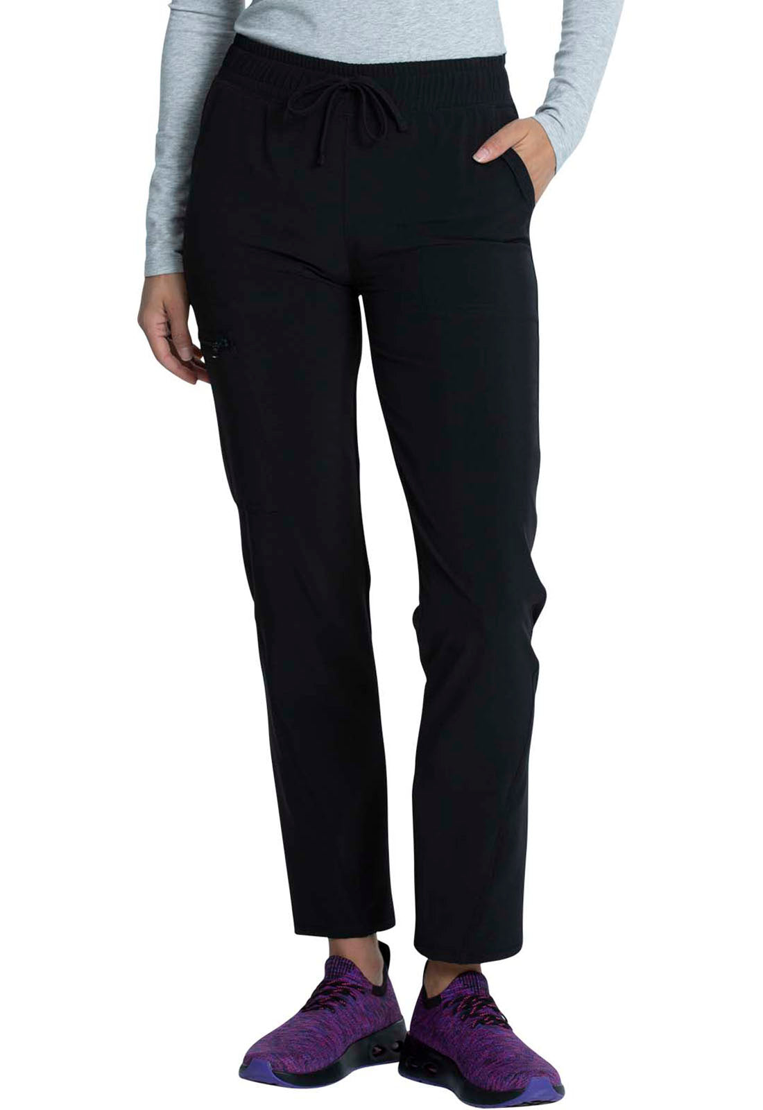 Cherokee Allura Mid Rise Tapered Leg Drawstring Scrub Pants