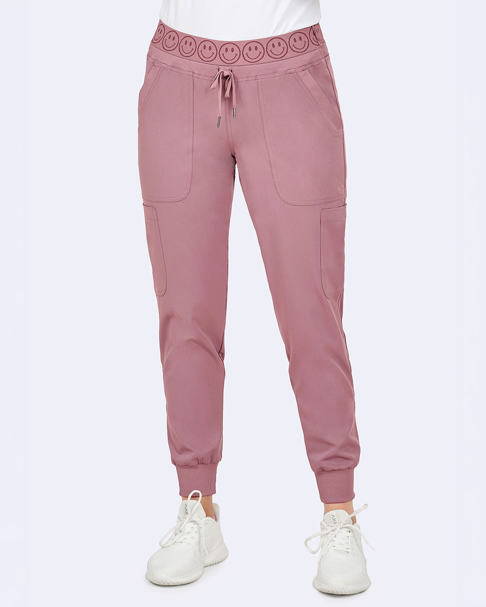 Ava Therese Smiley Jogger Scrub Pants