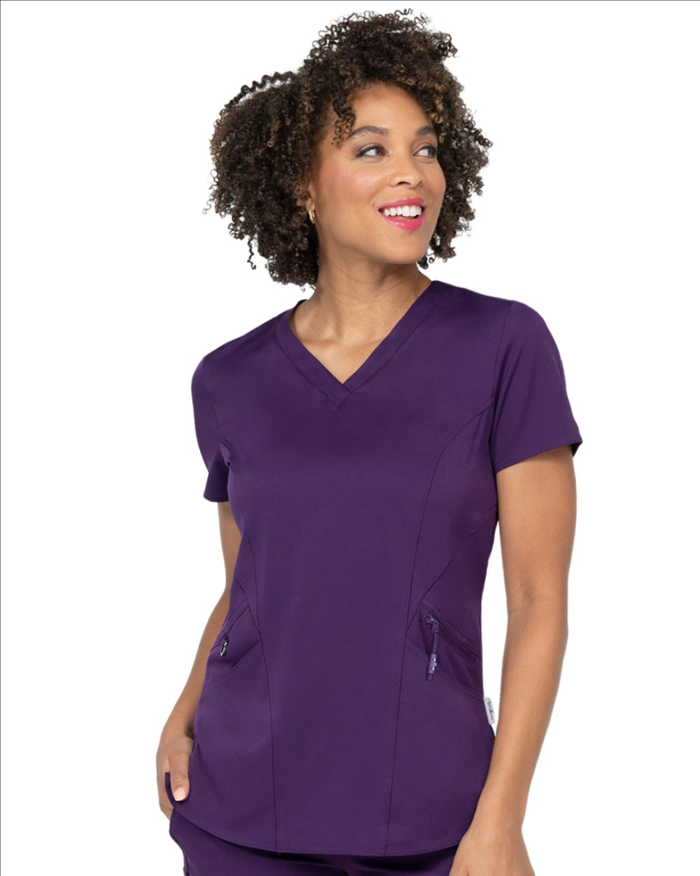 Ava Therese Back Knit Scrub Top