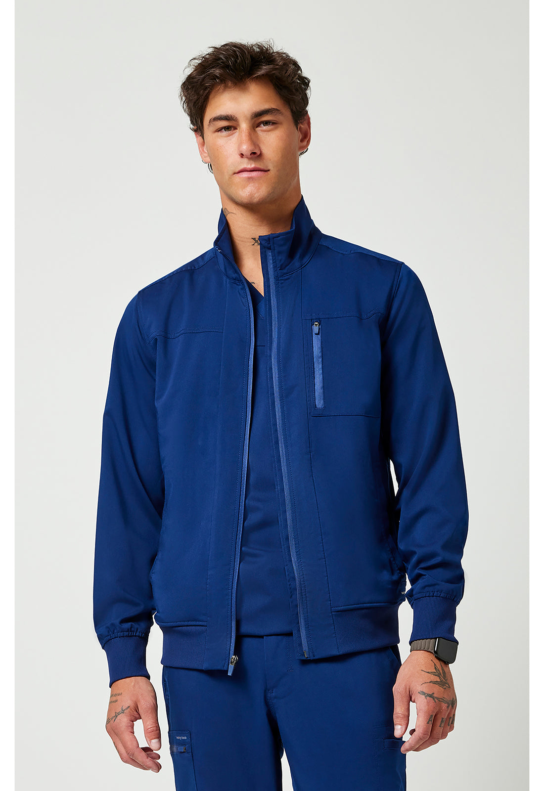 Veste de bloc opératoire Jonathan pour homme, collection Healing Hands Purple Label
