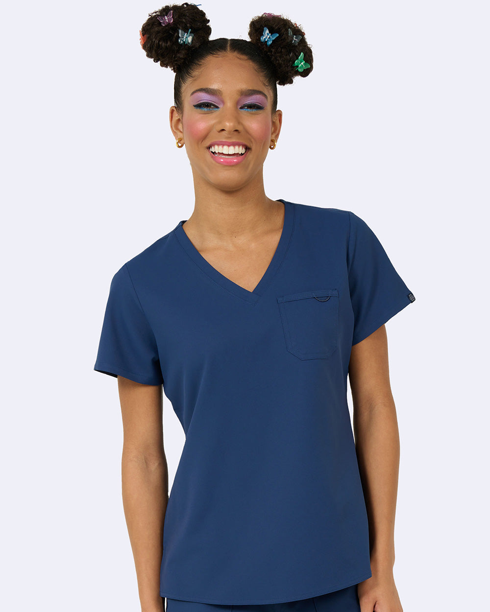 Zavate Studio Elevate 1-Pocket Tuck In Scrub Top