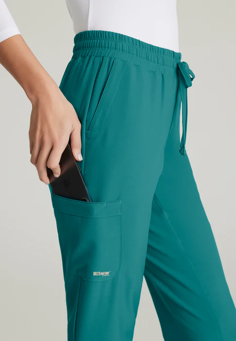 Grey's Anatomy Evolve Stretch Terra 6-Pocket Mid-Rise Cargo Scrub Jogger Pants