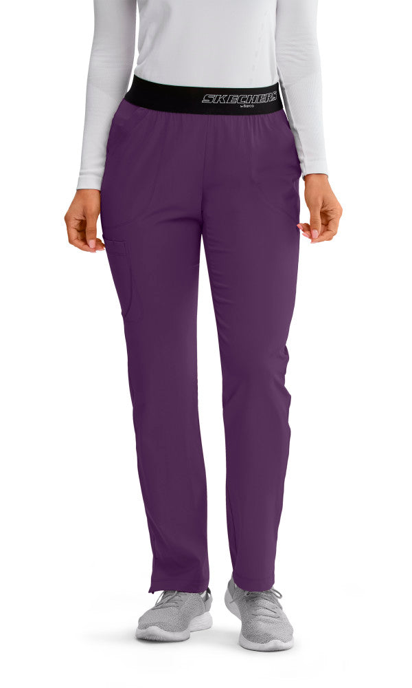 Skechers Vitality Elastic Logo Waistband Scrub Pants