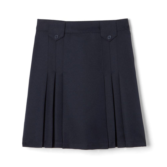 French Toast Girls Adjustable Waist Triple Pleated Skirt